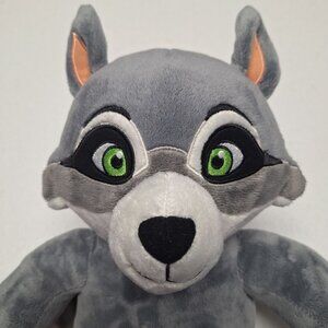 Build A Bear Raccoon Great Wolf Lodge Kids Pack‎ Plush Gray 16 Inch Tail Ears